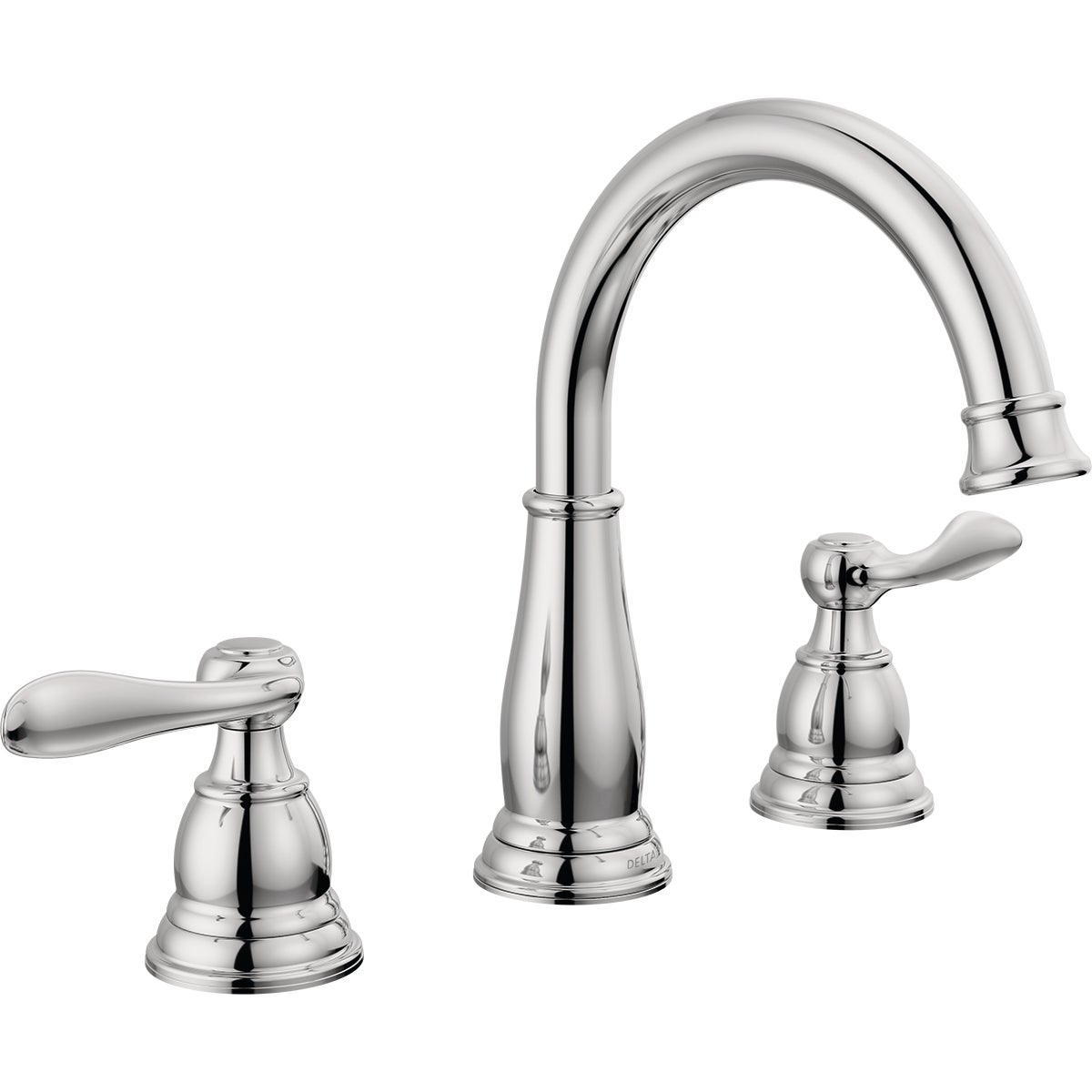 Delta Windmere Chrome 2-Handle Lever 6 In. to 16 In. Widespread Bathroom Faucet and Push Pop-Up with Overflow Image 1