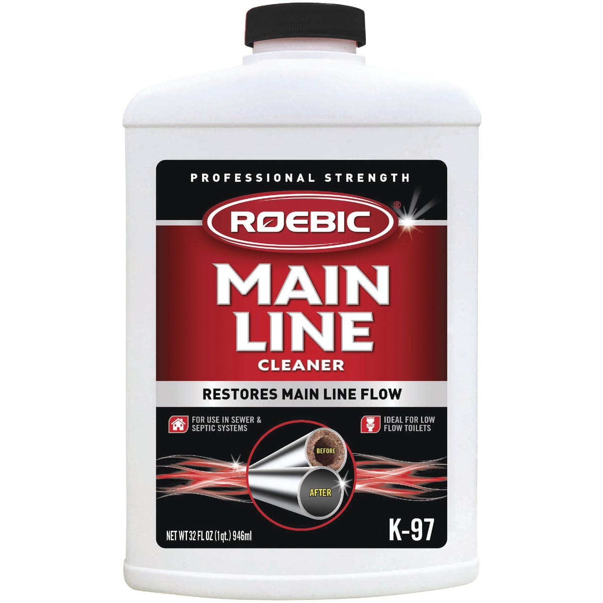 Roebic 32 Oz. Main Line Drain Cleaner Image 1