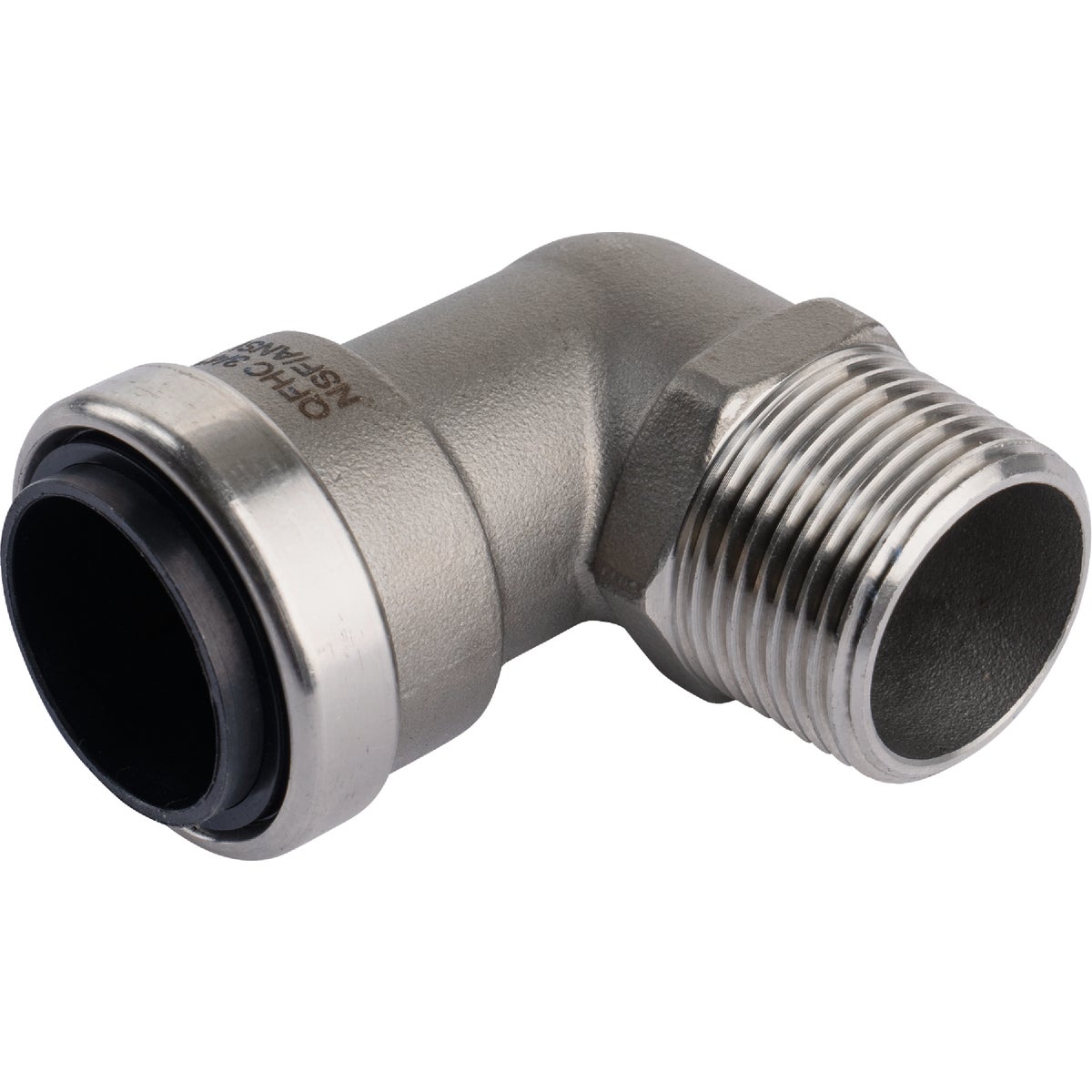QuickFitting 3/4 In. Push-to-Connect x 3/4 In. MNPT Stainless Steel 90-Degree Elbow Image 6
