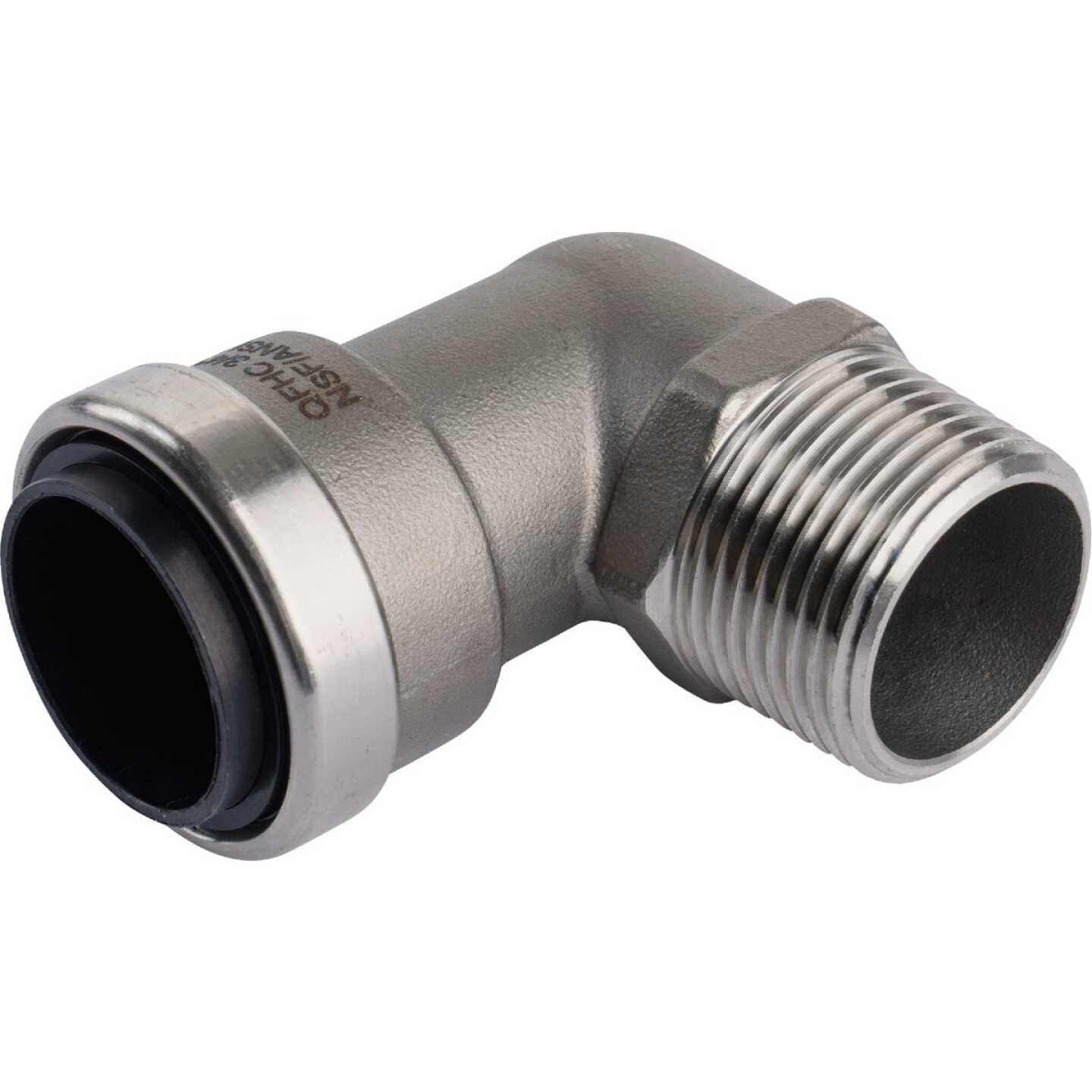 QuickFitting 3/4 In. Push-to-Connect x 3/4 In. MNPT Stainless Steel 90-Degree Elbow Image 6