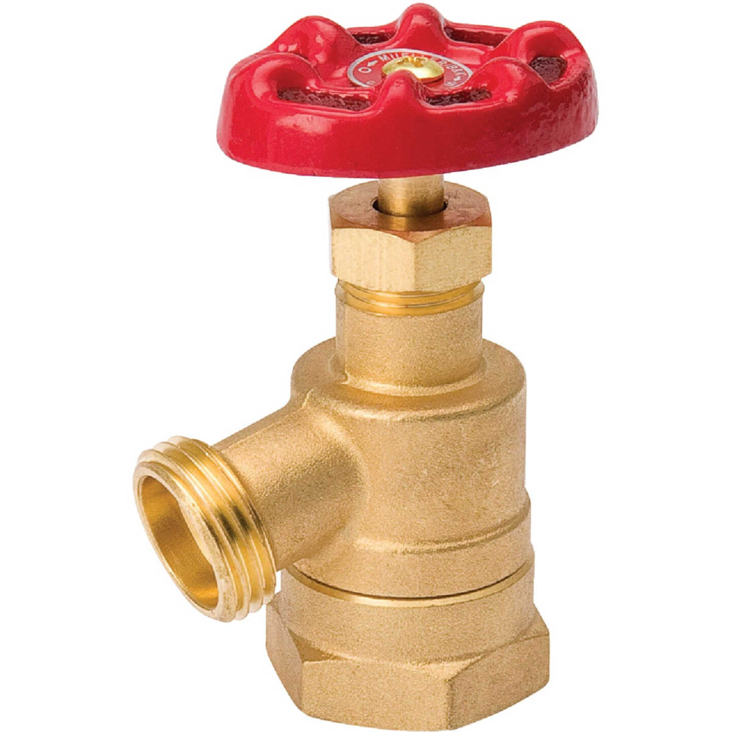 Brass 1-in FIP x 3/4-in MHT Bent Nose Garden Valve Image 1