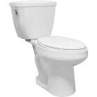 Cato Berlin White ADA Elongated Bowl 1.28 GPF Complete Toilet Image 2