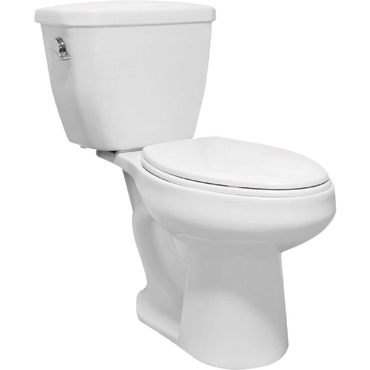 Cato Berlin White ADA Elongated Bowl 1.28 GPF Complete Toilet Image 2