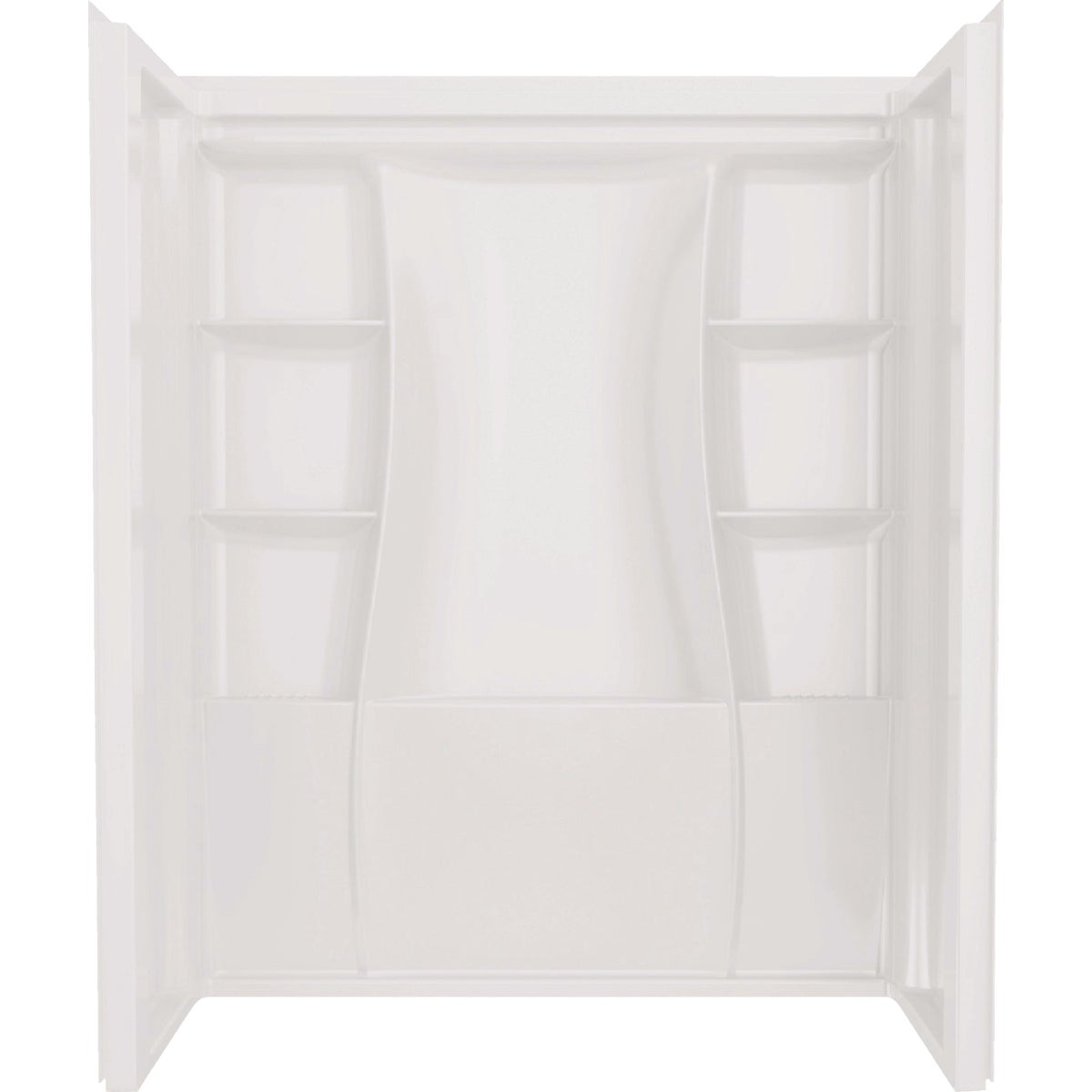 Delta Classic 500 60 In. x 73.25 In. x 30 In. Alcove Shower Wall Set, White (3-Piece)