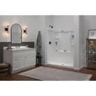 Delta Classic 500 60 In. x 73.25 In. x 30 In. Alcove Shower Wall Set, White (3-Piece) Image 3