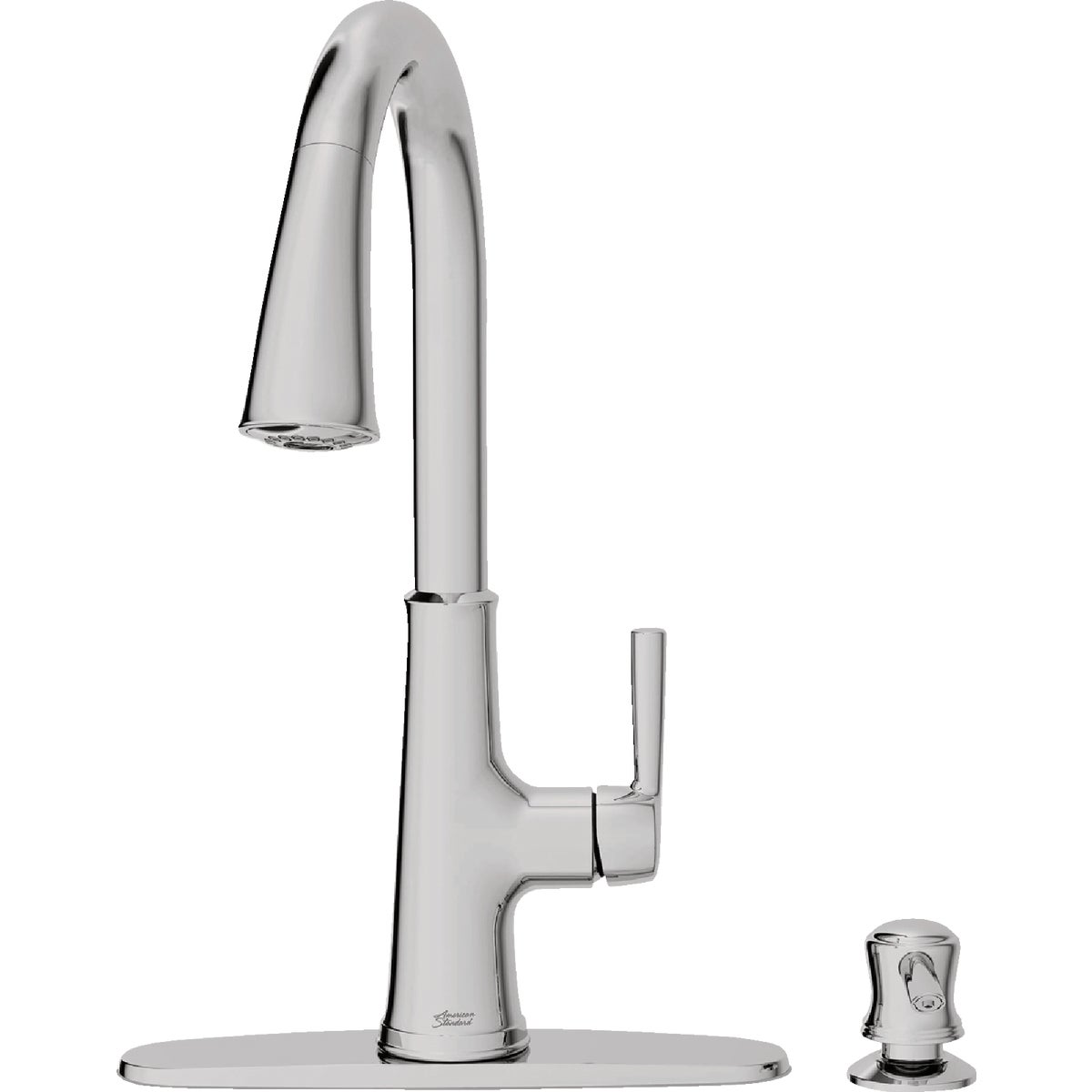 American Standard Maven 1-Handle Lever Pull-Down Kitchen Faucet with Soap Dispenser, Chrome Image 7