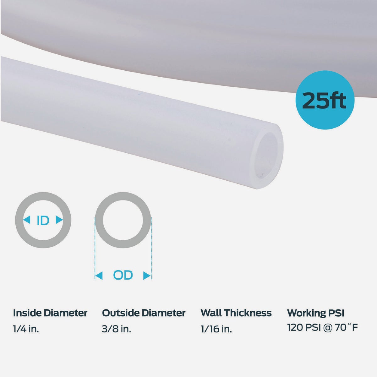 EZ-Flo 1/4 In. ID x 3/8 In. OD x 25 Ft. L. Polyethylene Tubing Image 5