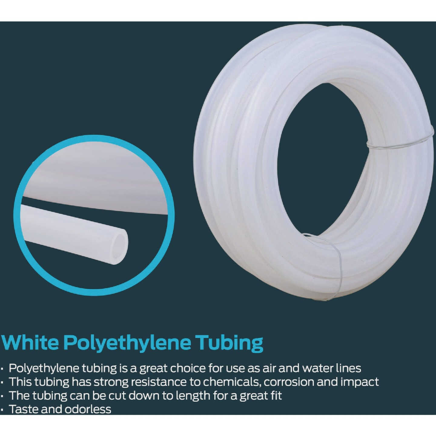 EZ-Flo 1/4 In. ID x 3/8 In. OD x 25 Ft. L. Polyethylene Tubing Image 3