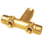 Simmons 4 In. Male Silicon Bronze Low Lead Tank Cross Tee Image 1