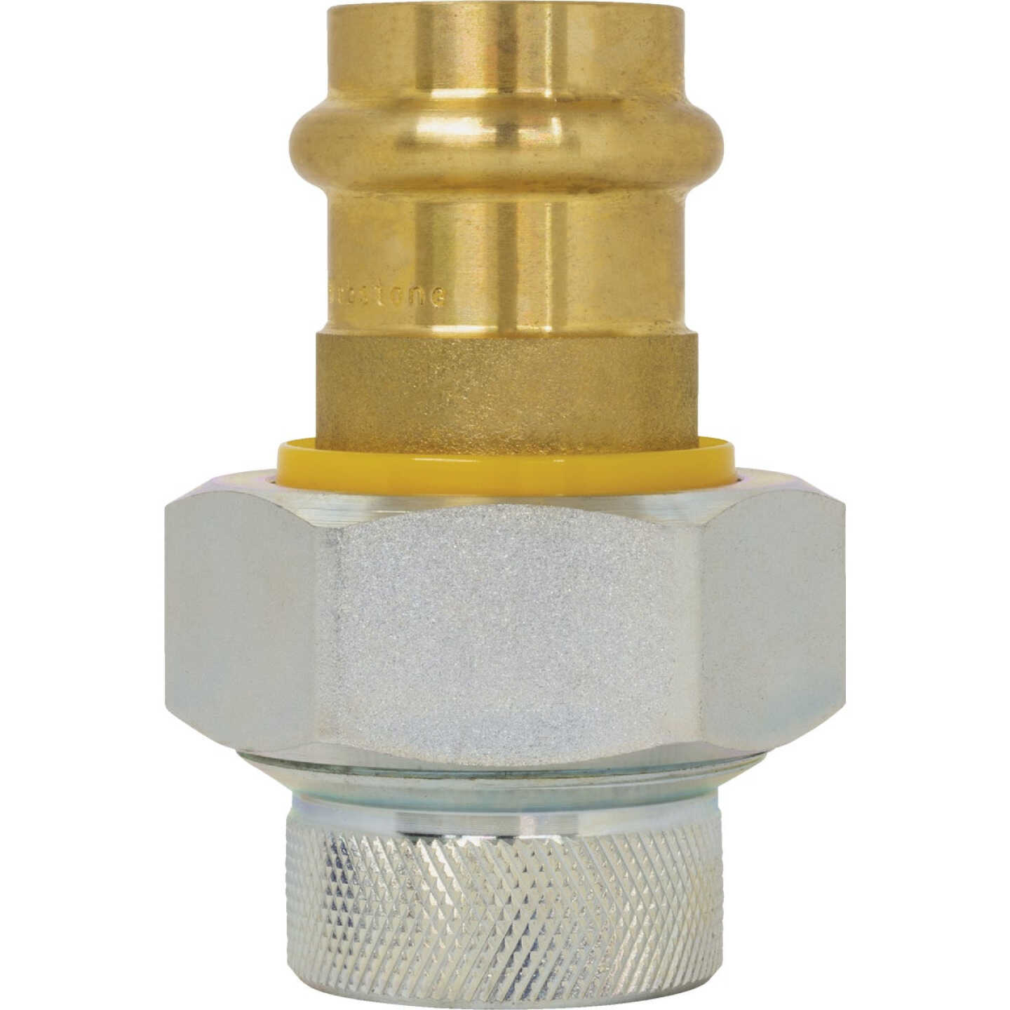 NIBCO 1/2 In. Press x 1/2 In. FIP Brass Sweat Galvanized Dielectric Union Image 1