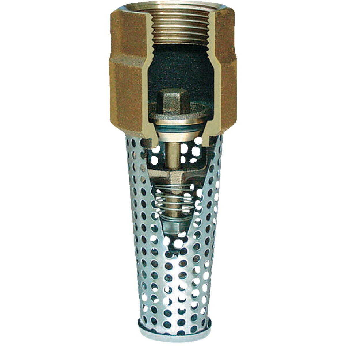 Simmons 2 In. Silicon Bronze Foot Valve, Lead Free Image 1