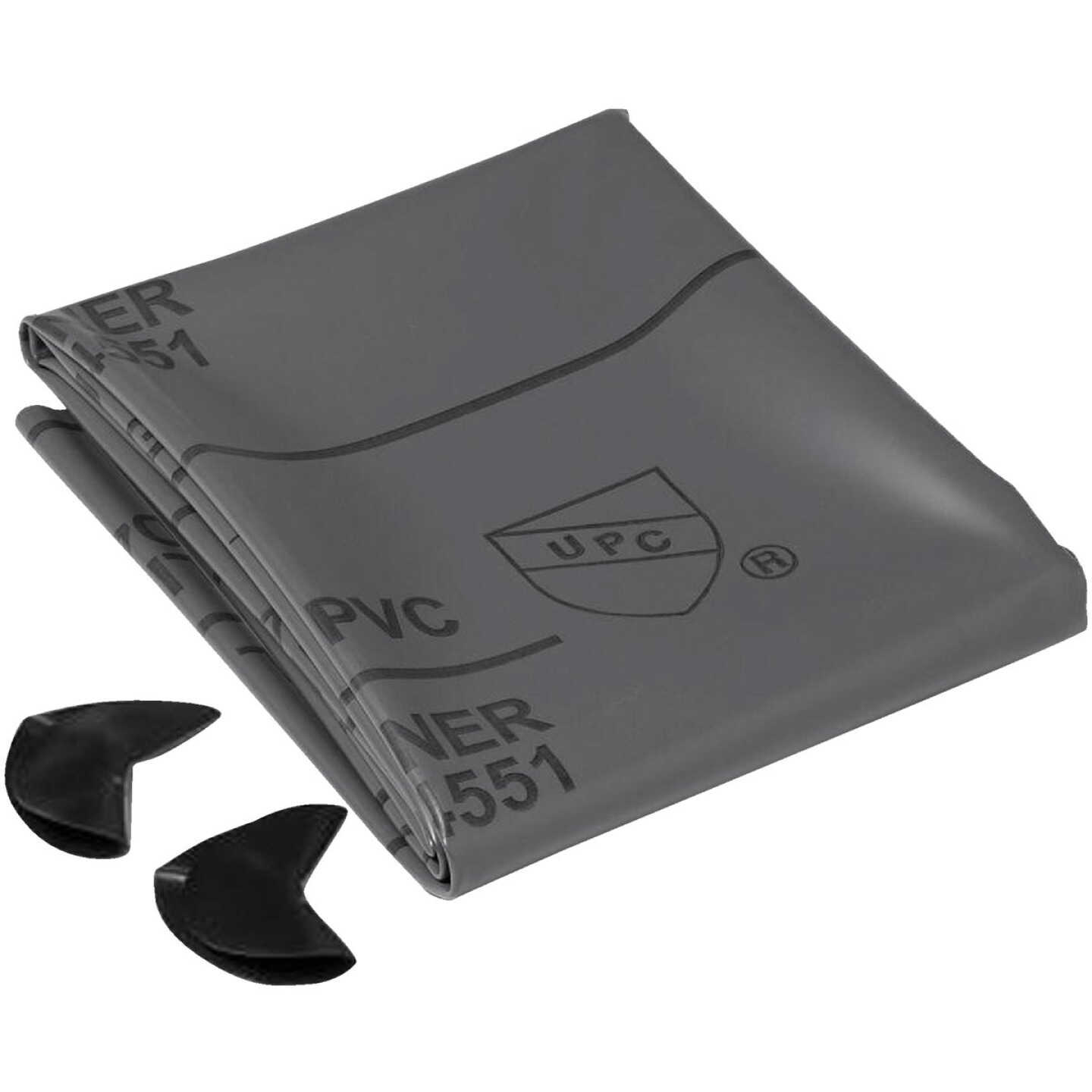 Oatey 5 Ft. x 6 Ft. 40 mil Gray Pre-Cut Shower Pan Liner Kit Image 1