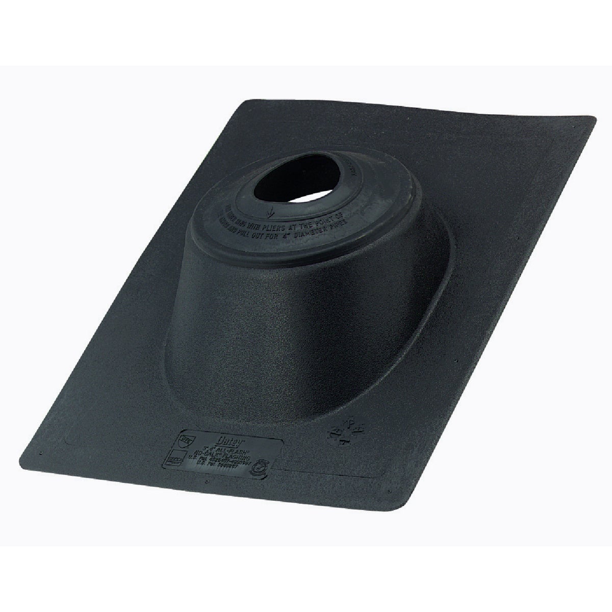 Oatey All-Flash No-Calk 3 In. to 4 In. Thermoplastic Roof Pipe Flashing Image 1