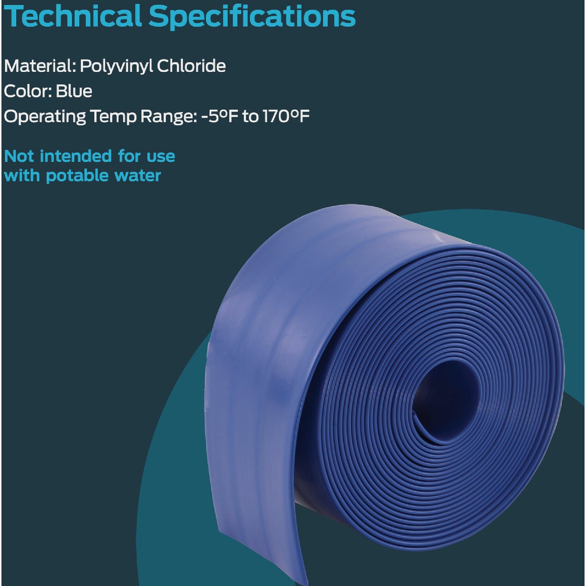 EZ-Flo 30 Ft. x 2 In. ID Flat Discharge Hose Image 2