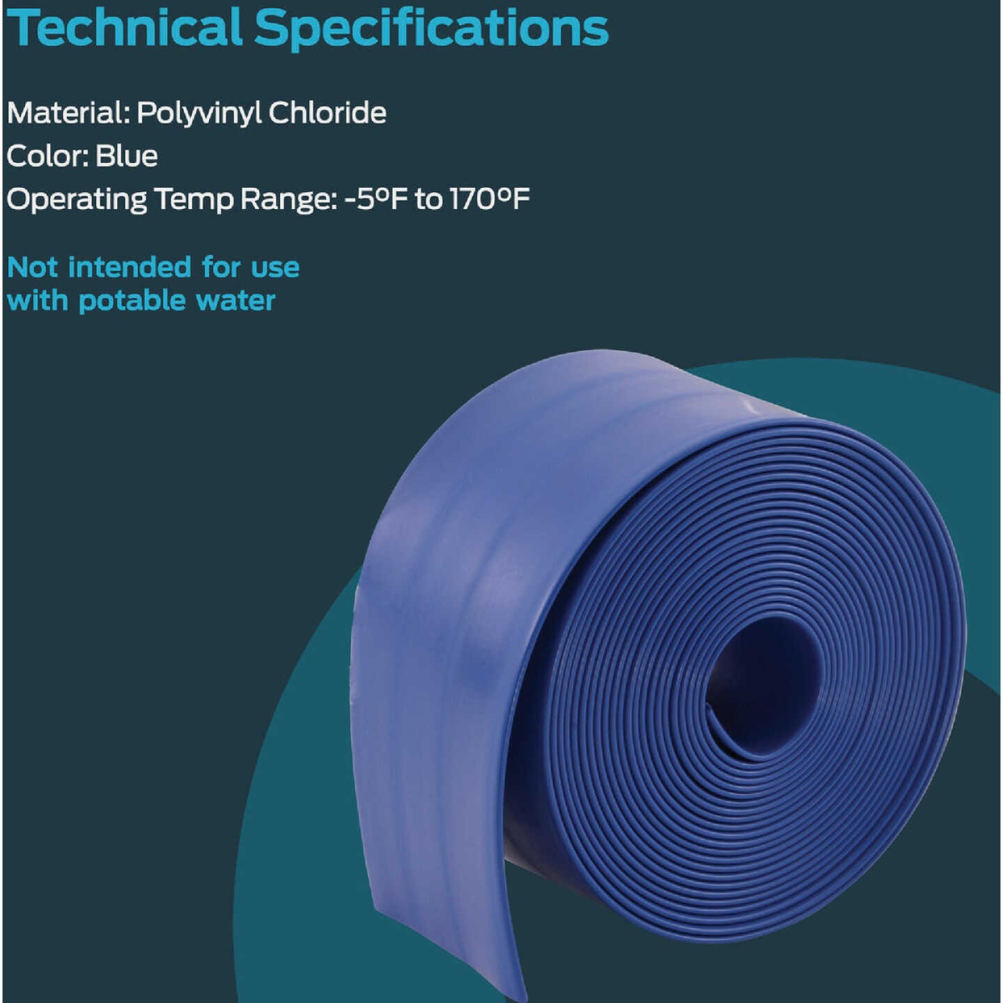 EZ-Flo 30 Ft. x 2 In. ID Flat Discharge Hose Image 2