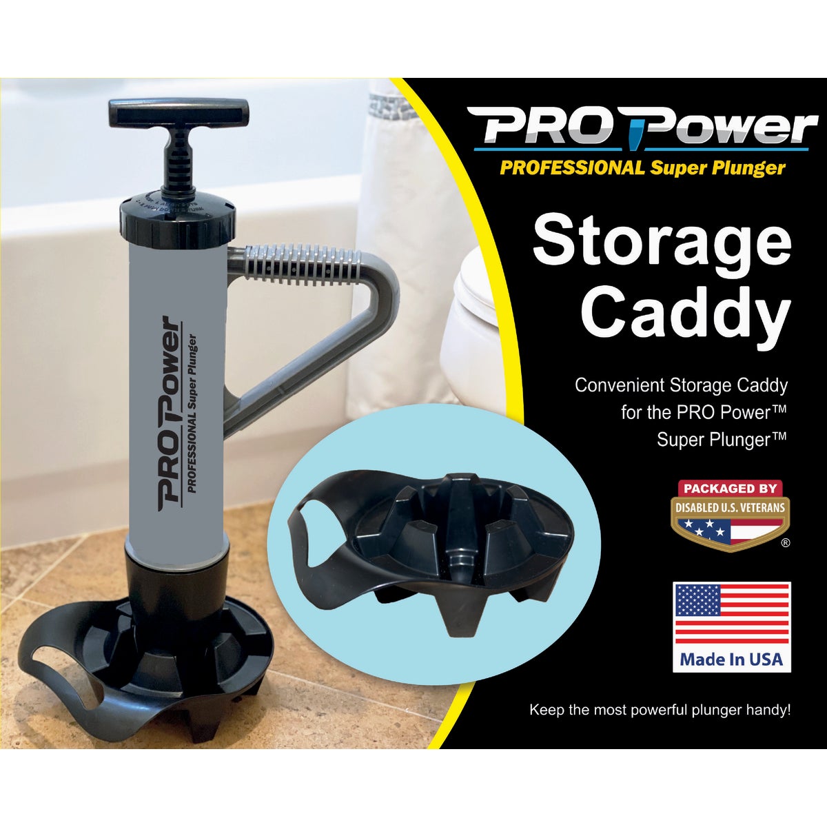 PRO Power Universal Toilet Plunger Caddy Image 3