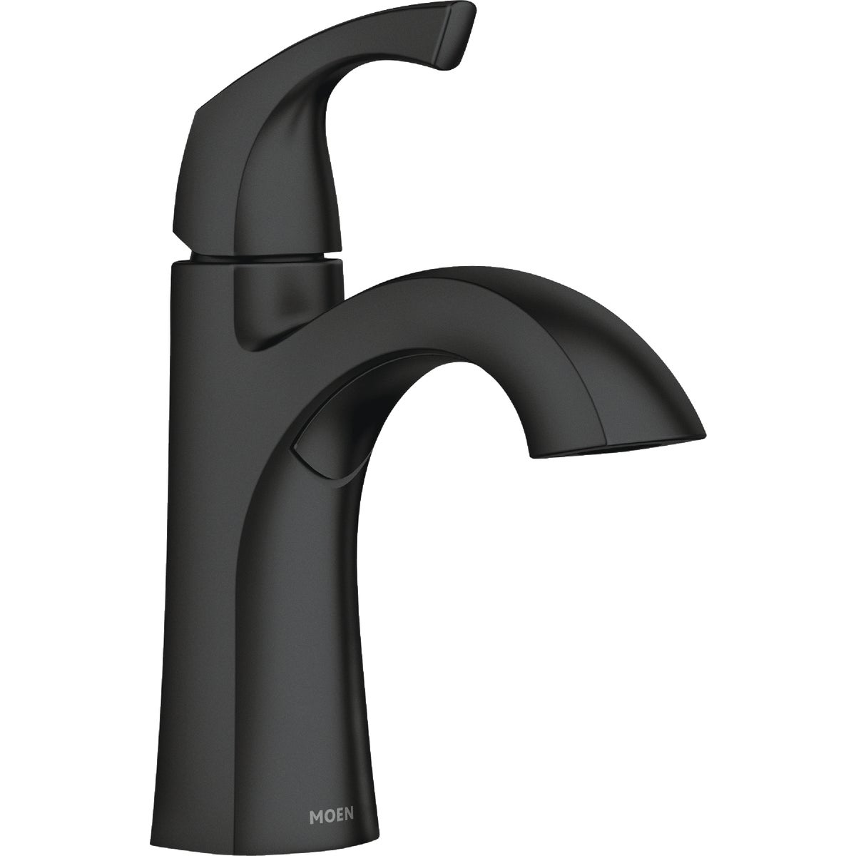 Moen Lindor 1-Handle Lever Centerset Bathroom Faucet, Matte Black Image 1