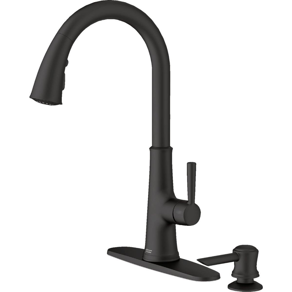 American Standard Maven 1-Handle Lever Pull-Down Kitchen Faucet with Soap Dispenser, Matte Black Image 5