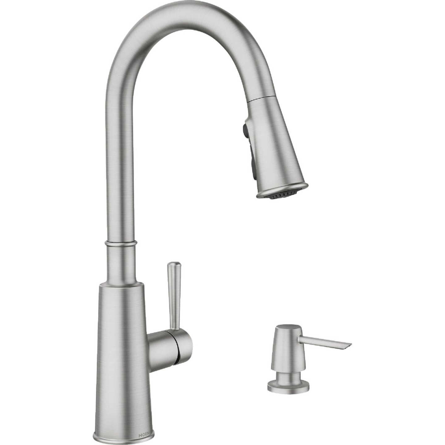 Moen Fenn 1-Handle Pull-Down Kitchen Faucet, Stainless Steel Image 1