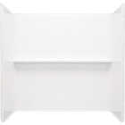 Sterling Traverse 60-1/8 In. L X 33-1/4 In. W x 58-1/4 In. H 4-Piece Tub & Shower Wall Set in White Image 1