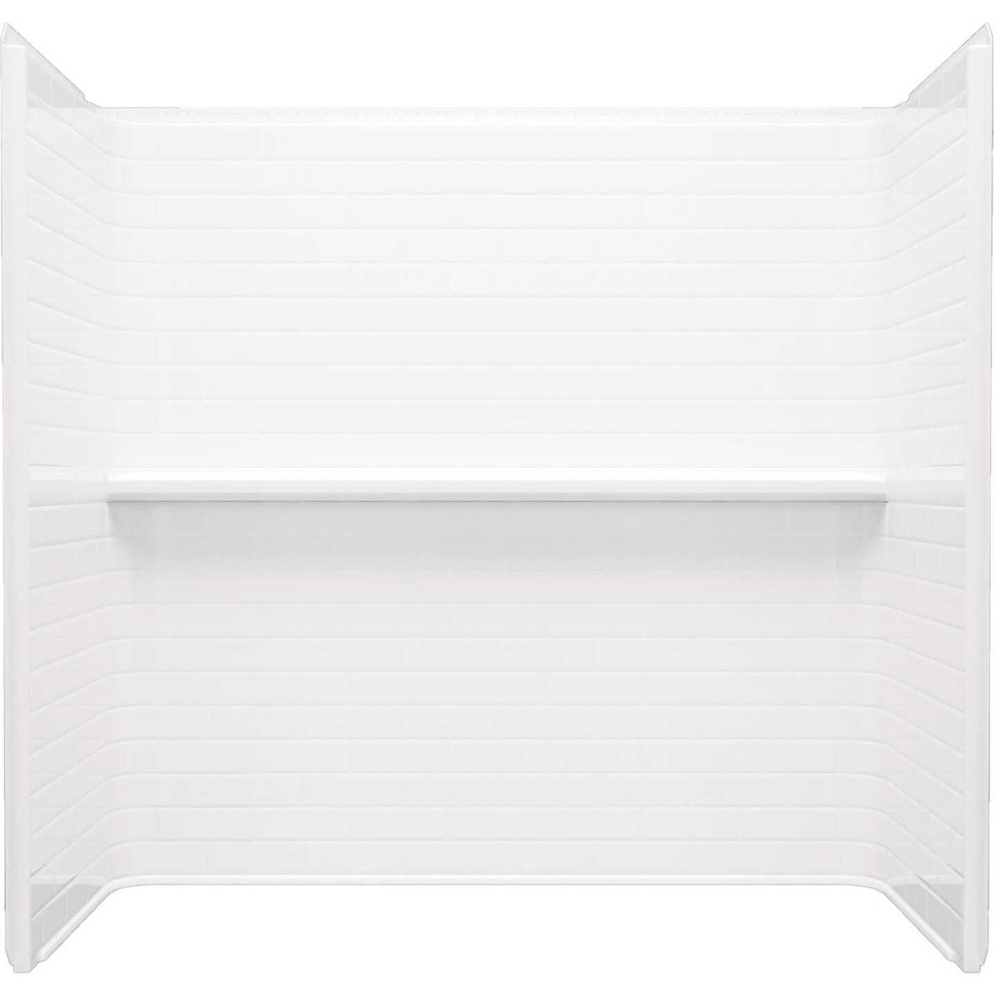 Sterling Traverse 60-1/8 In. L X 33-1/4 In. W x 58-1/4 In. H 4-Piece Tub & Shower Wall Set in White Image 1