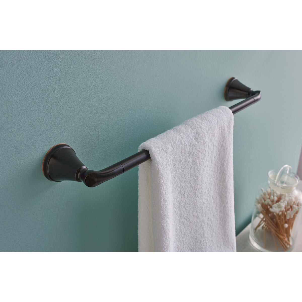 Moen Tiffin 24 In. Towel Bar, Mediterranean Bronze  Image 2