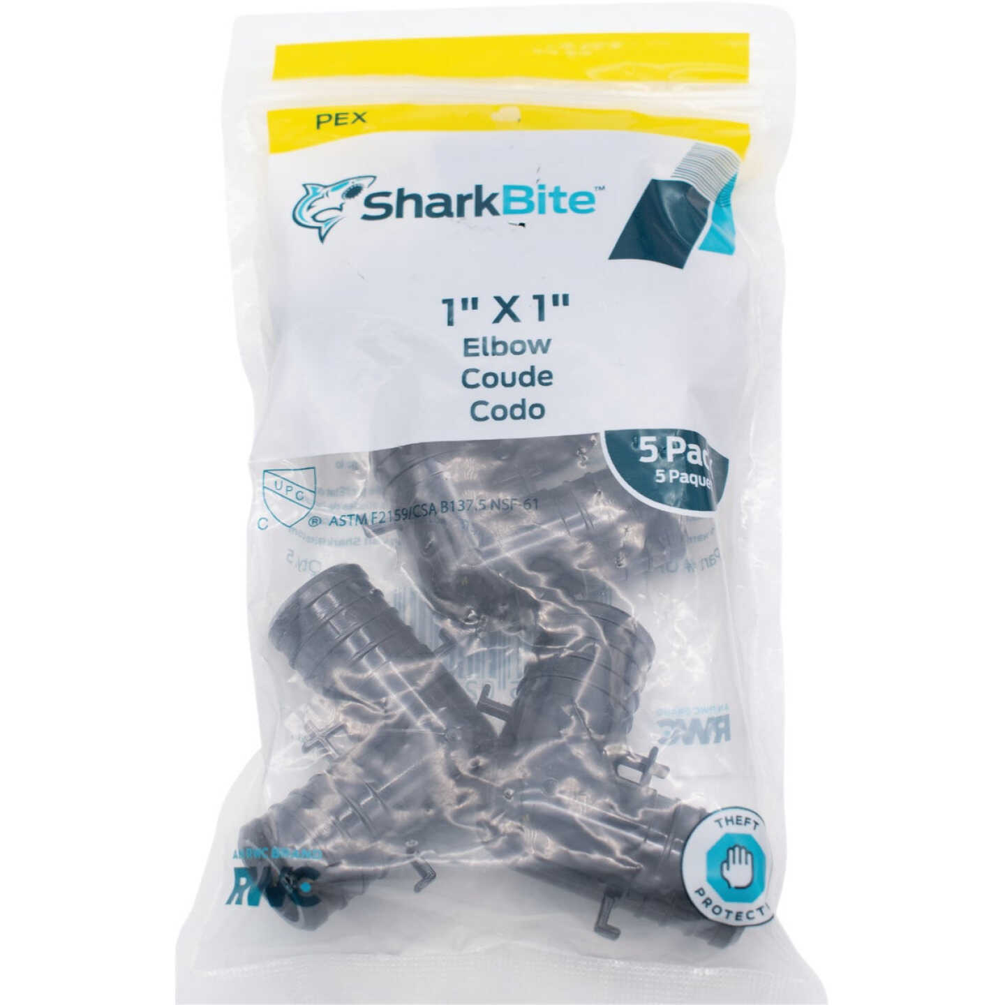 SharkBite PEX-B 1 In. Poly Alloy Barb Elbow (5-Pack) Image 2