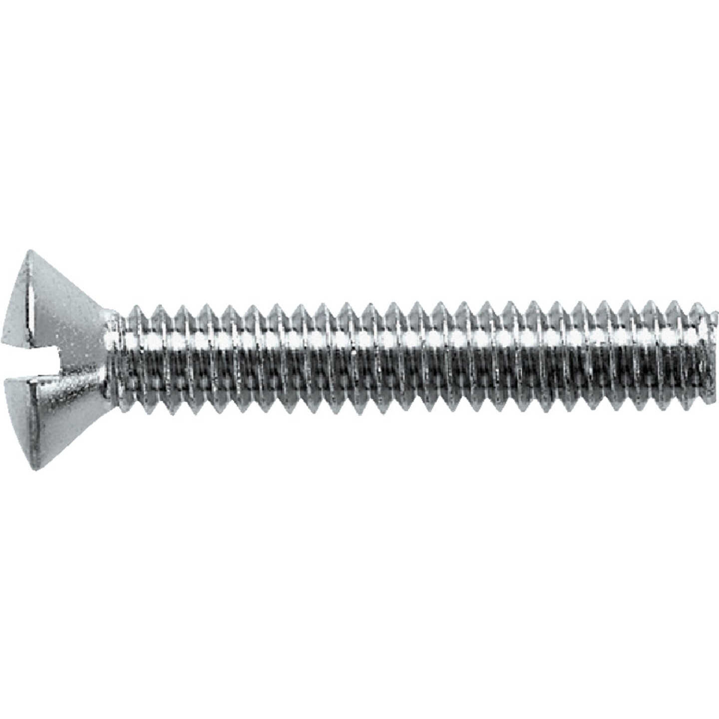 Danco 1/4 In.-20 x 1-1/2 In. Chrome-Plated Overflow Bath Plate Screw Image 1