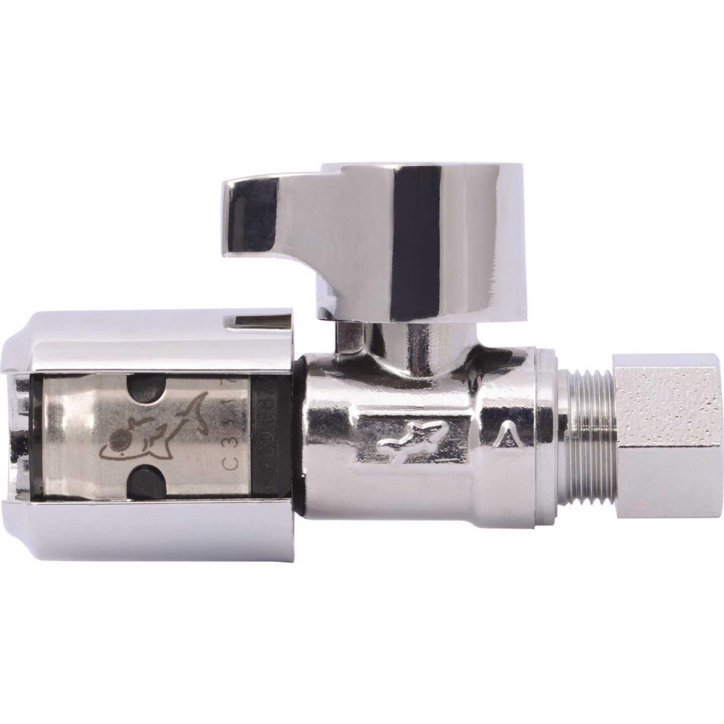 SharkBite EvoPex 1/2 In. x 3/8 In. Push-to-Connect Plastic Straight Valve Image 1