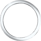 Danco 1-1/4 In. x 1-1/4 In. Clear/White Polyethylene Slip Joint Washer Image 1