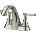 American Standard Chatfield Brushed Nickel 2-Handle Lever 4 In. Centerset Bathroom Faucet with Pop-Up Image 5