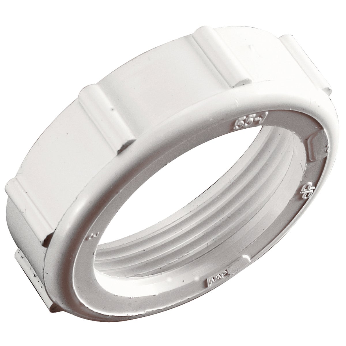 Do it Best 1-1/2 In. x 1-1/2 In. White Plastic Slip Joint Nut and Washer Image 2