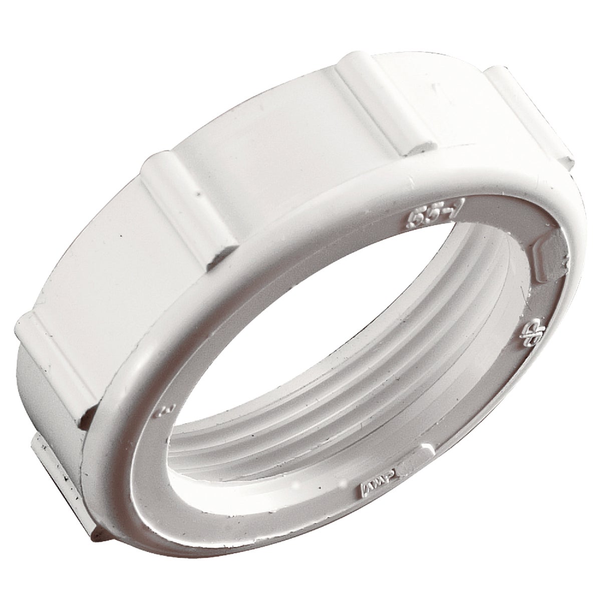 Do it Best 1-1/4 In. x 1-1/4 In. White Polypropylene Slip Joint Nut Image 2