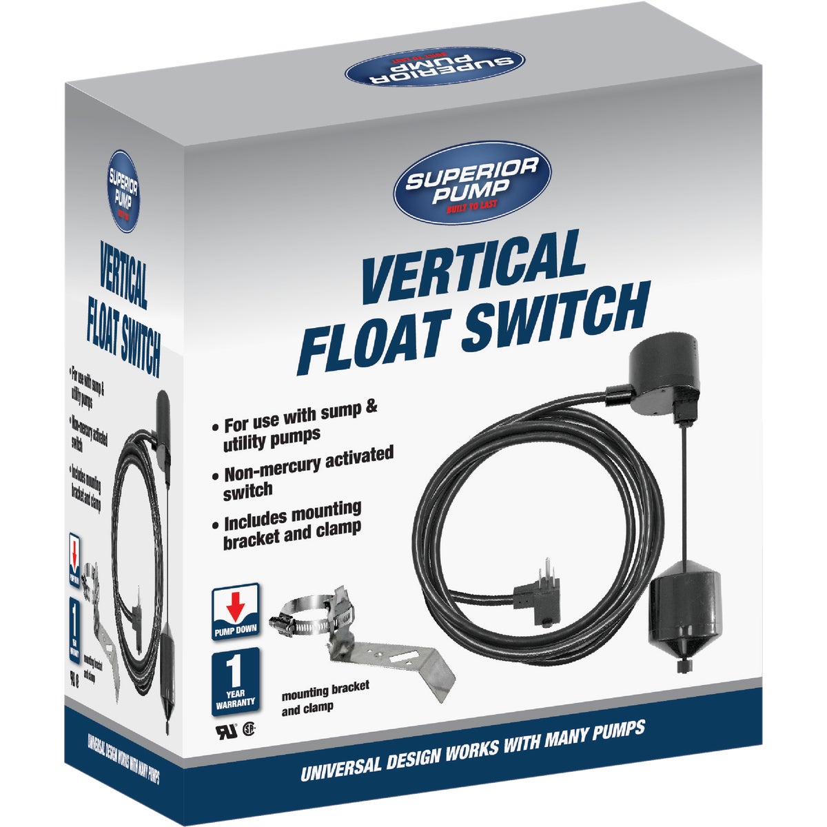 Superior Pump 10 Ft. Vertical Pump Switch with Tapered Float Ball Image 3