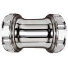 Do it Best 1-1/4 In. Chrome-Plated Brass Straight Coupling Image 1