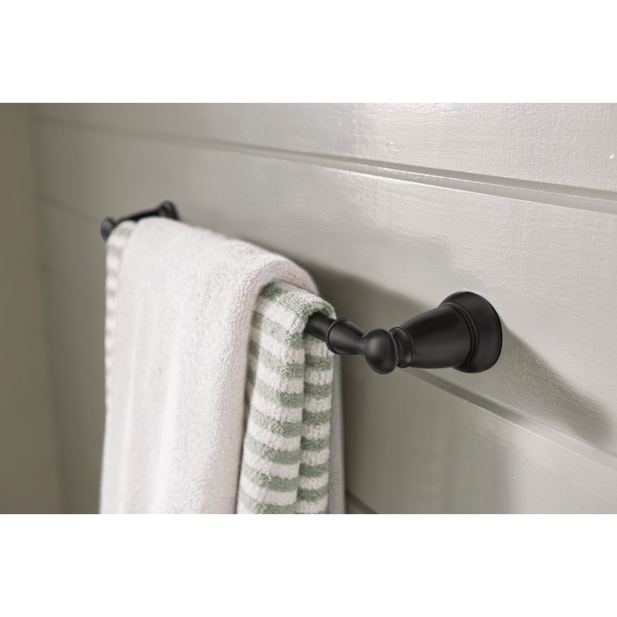 Moen Banbury 24 In. Towel Bar, Matte Black Image 2