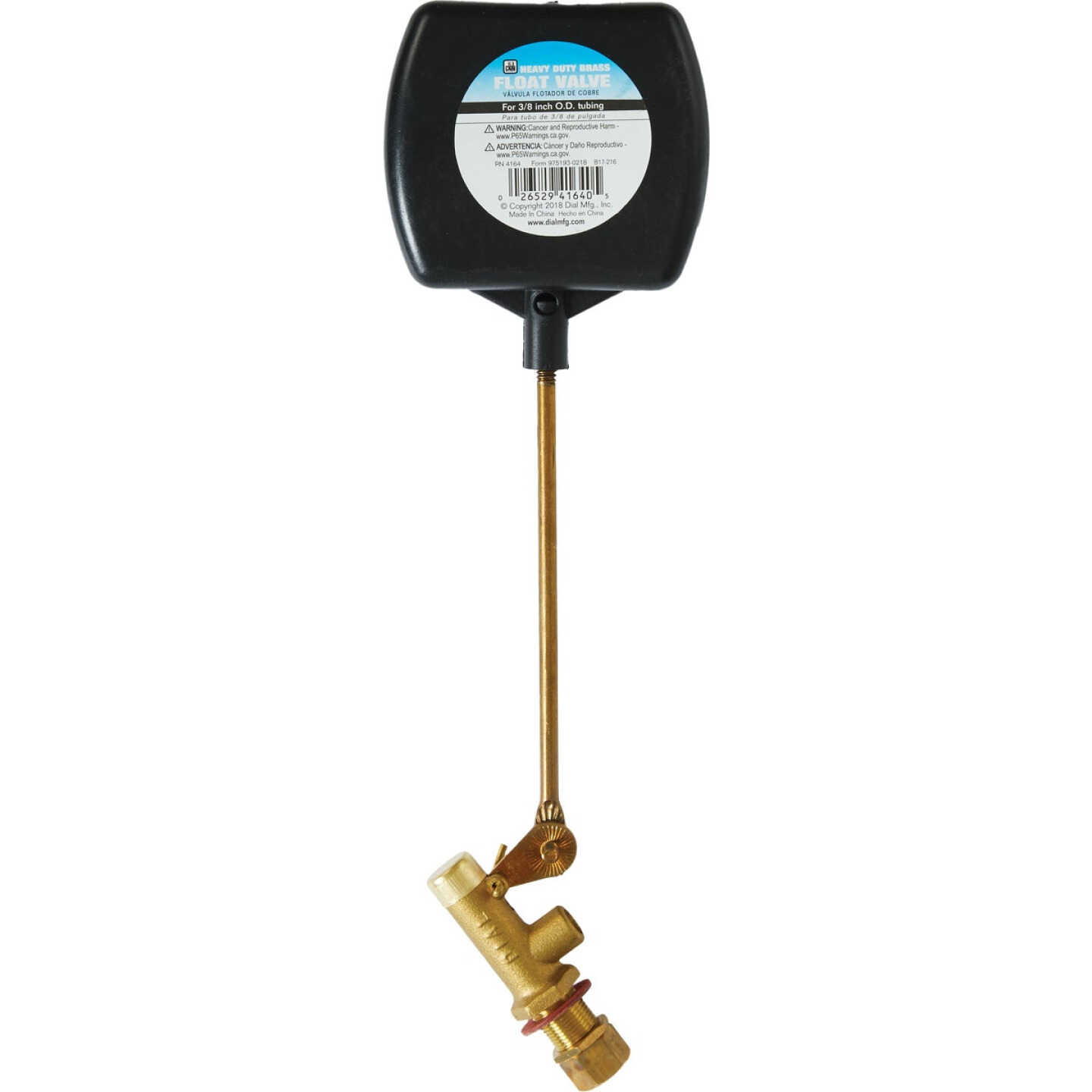Dial 3/8 In. Brass Heavy-Duty Evaporative Cooler Float Valve Image 1