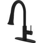 Compass Manufacturing 5134MB Brookfield 1-Handle Matte Black Kitchen Faucet Image 1