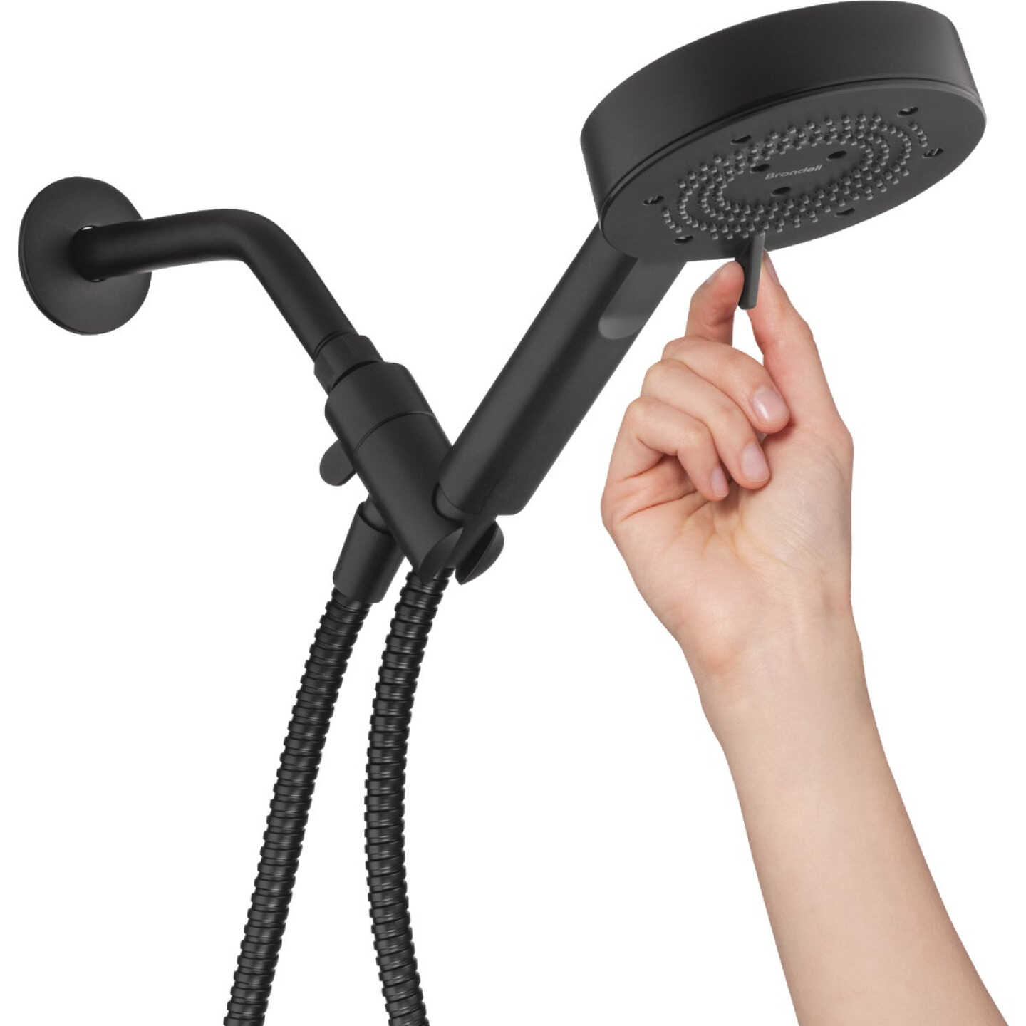 Brondell Nebia Yuba 5-Setting Handshower, Matte Black Image 6