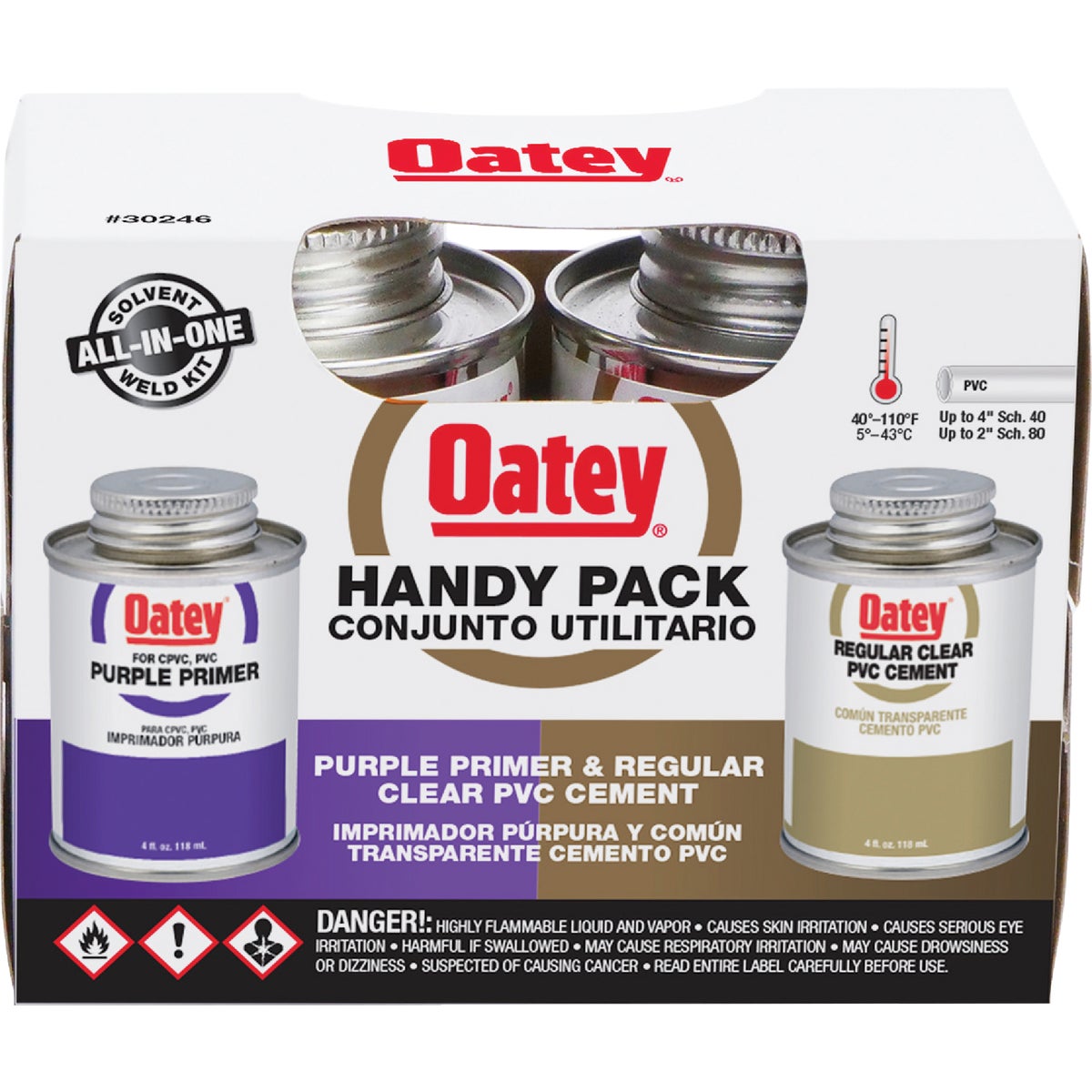 Oatey 4 Oz. Primer & Cement PVC Cement Kit