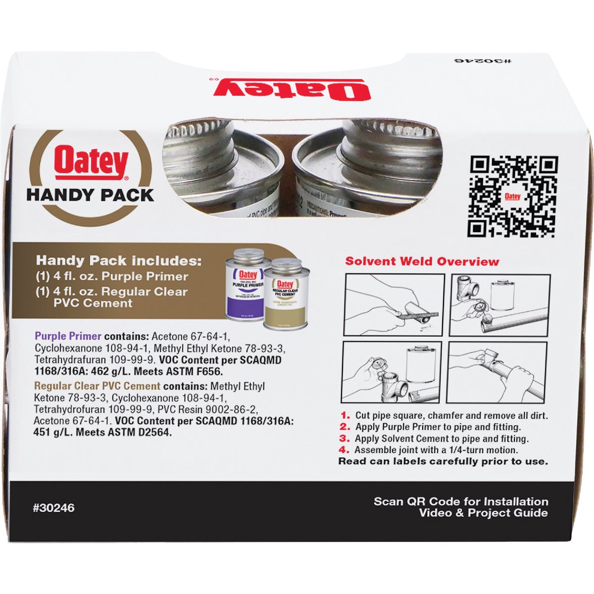 Oatey 4 Oz. Primer & Cement PVC Cement Kit Image 2