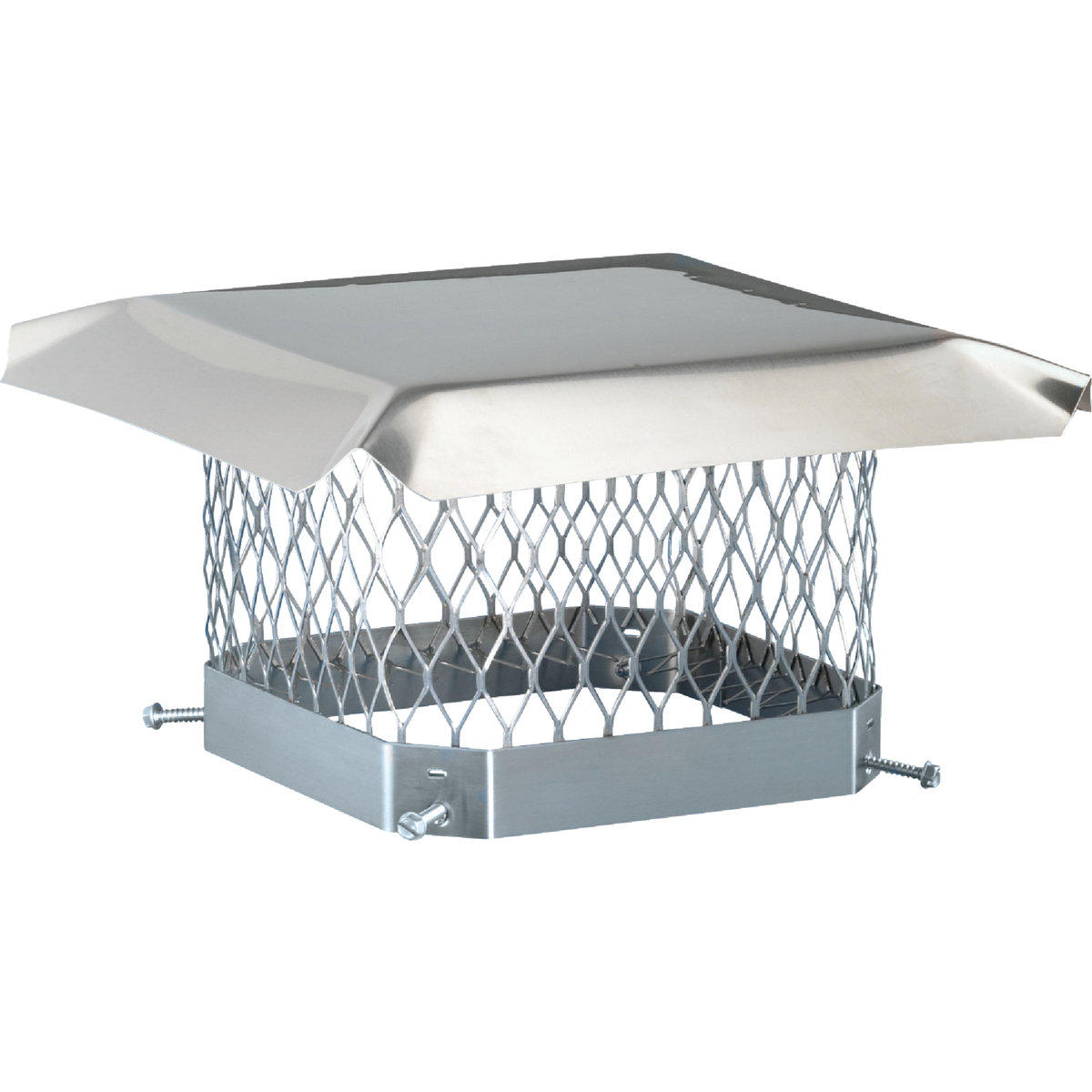 Shelter 13 In. x 13 In. Stainless Steel Single Flue Chimney Cap Image 1