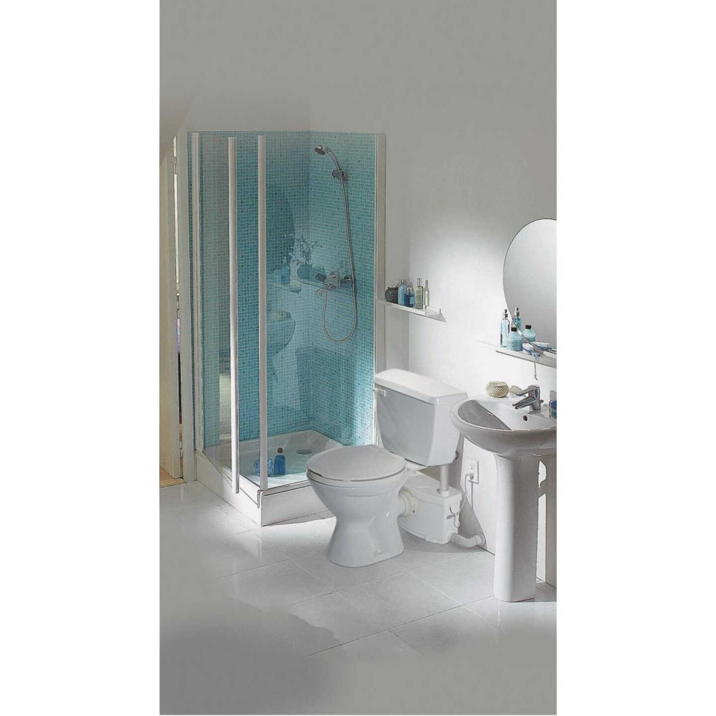 Saniflo White Upflush Toilet Bowl Image 3