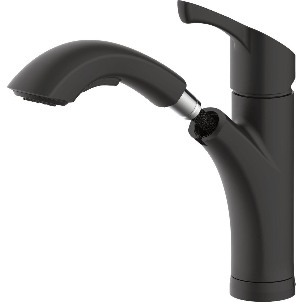 Home Impressions 1-Handle Pull-Out Kitchen Faucet, Matte Black Finish Image 4