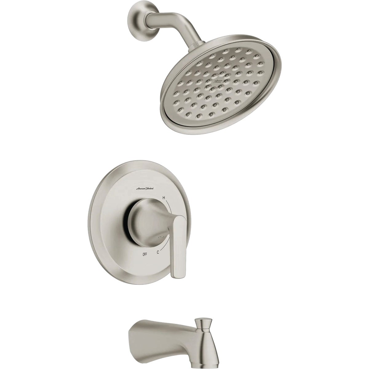 American Standard Becklow Brushed Nickel Single-Handle Lever Tub & Shower Faucet Image 1
