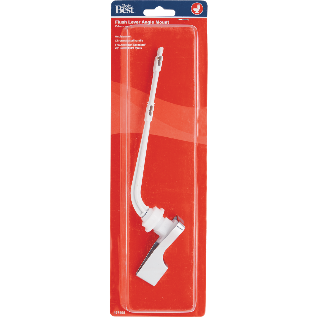 Do it Cadet Chrome Tank Lever with Plastic Arm For American Standard Image 2