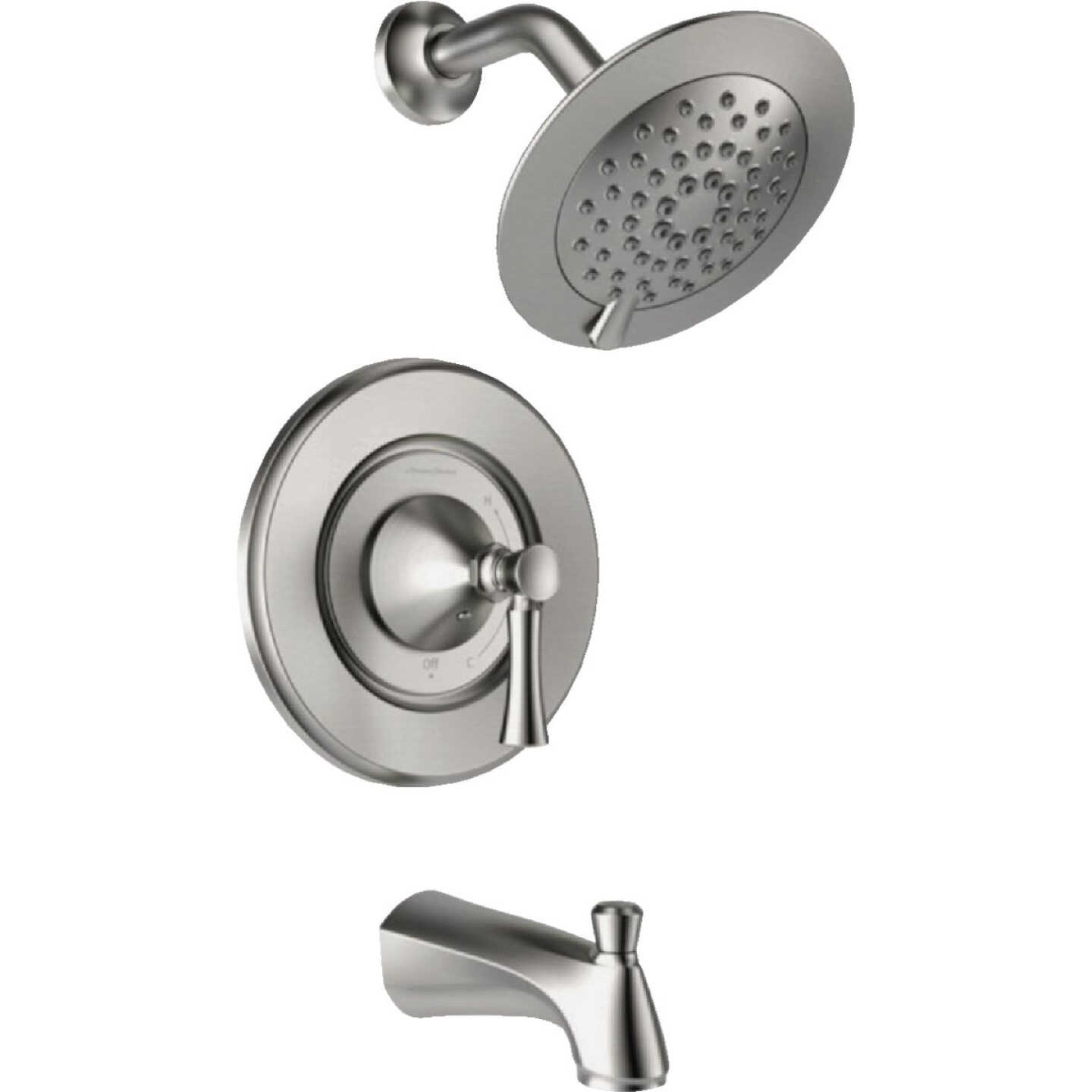 American Standard Chancellor Brushed Nickel Single-Handle Lever Tub & Shower Faucet Image 1