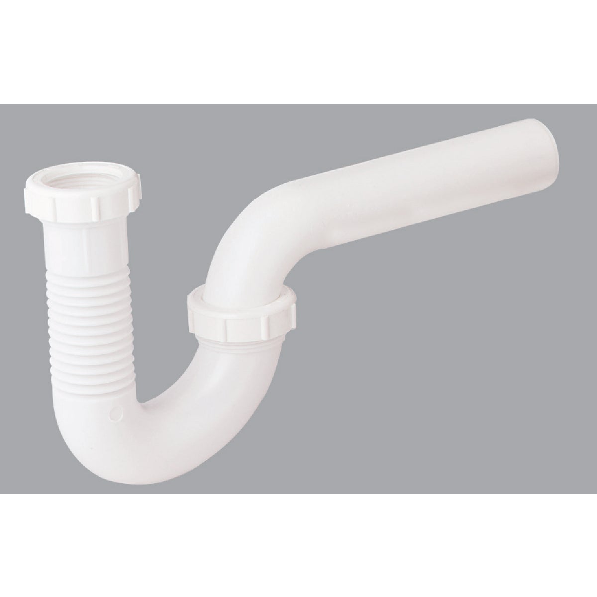 Do it Best 1-1/2 In., 1-1/4 In. White Plastic Flexible P-Trap