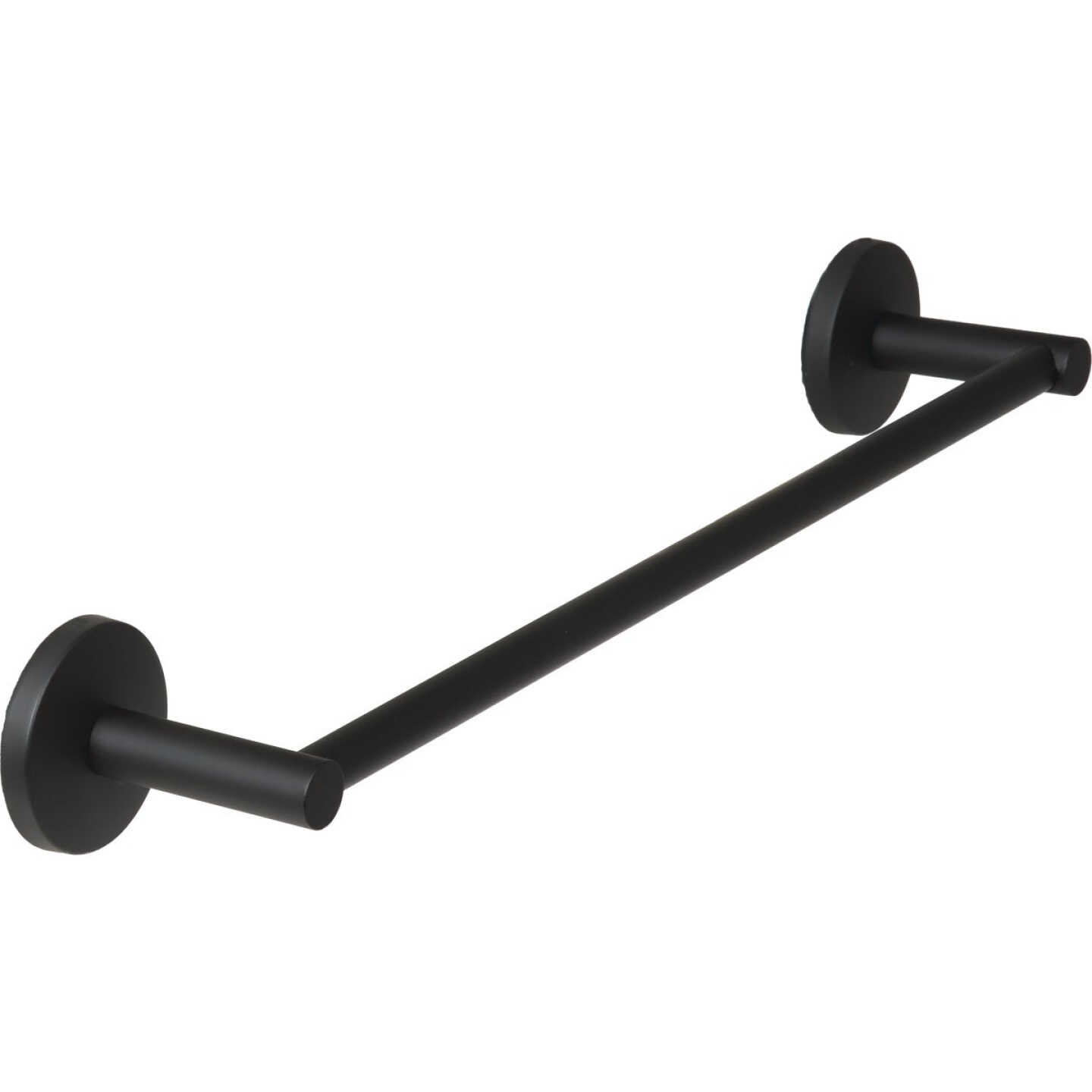 Home Impressions Triton 18 In. Matte Black Towel Bar Image 2