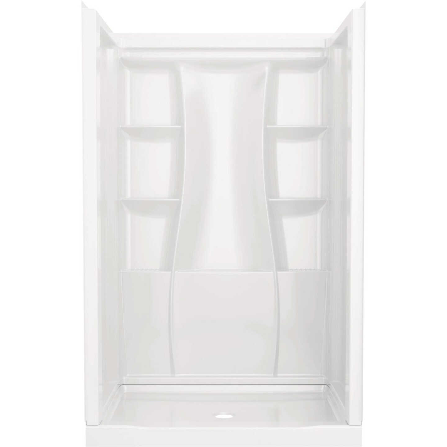 Delta Gloss White Classic 500 Shower Wall Set Image 1